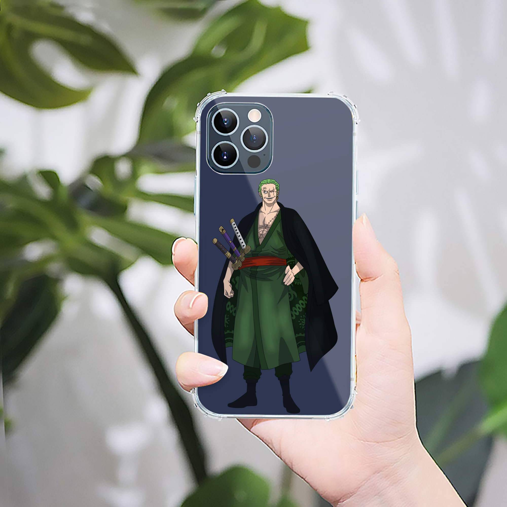 （画像用） ワンピース ロロノア・ゾロ ONE PIECE Roronoa Zoro 【iPhone 12シリーズ対応】透明スマホケース（クリアソフトケース）